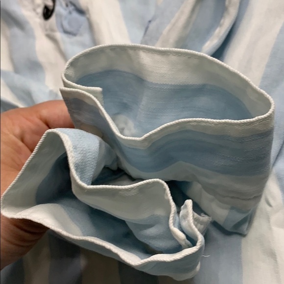 Rails Uli Lace Up nautical stencil tunic top long sleeve women’s small - Picture 9 of 10